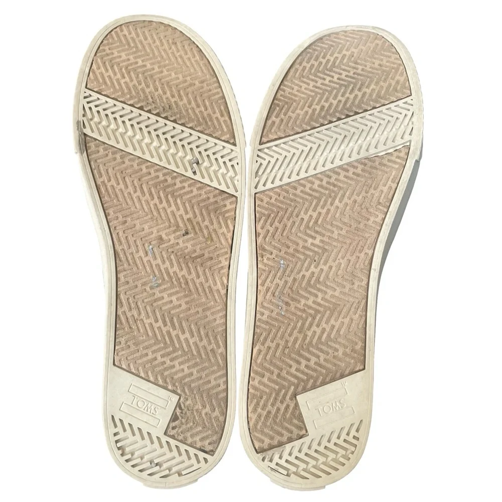 Toms Sunset 10011802 Womens Canvas Slip On Lifestyle Sneakers Shoes Size 9